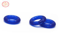 Meio tamanho personalizado transparente azul da resistência térmica do anel-O do silicone