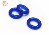 Meio tamanho personalizado transparente azul da resistência térmica do anel-O do silicone