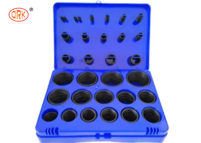 Fabricante azul do jogo do anel-O dos tamanhos de Ring Box Silicone 30 do selo de 404pcs O