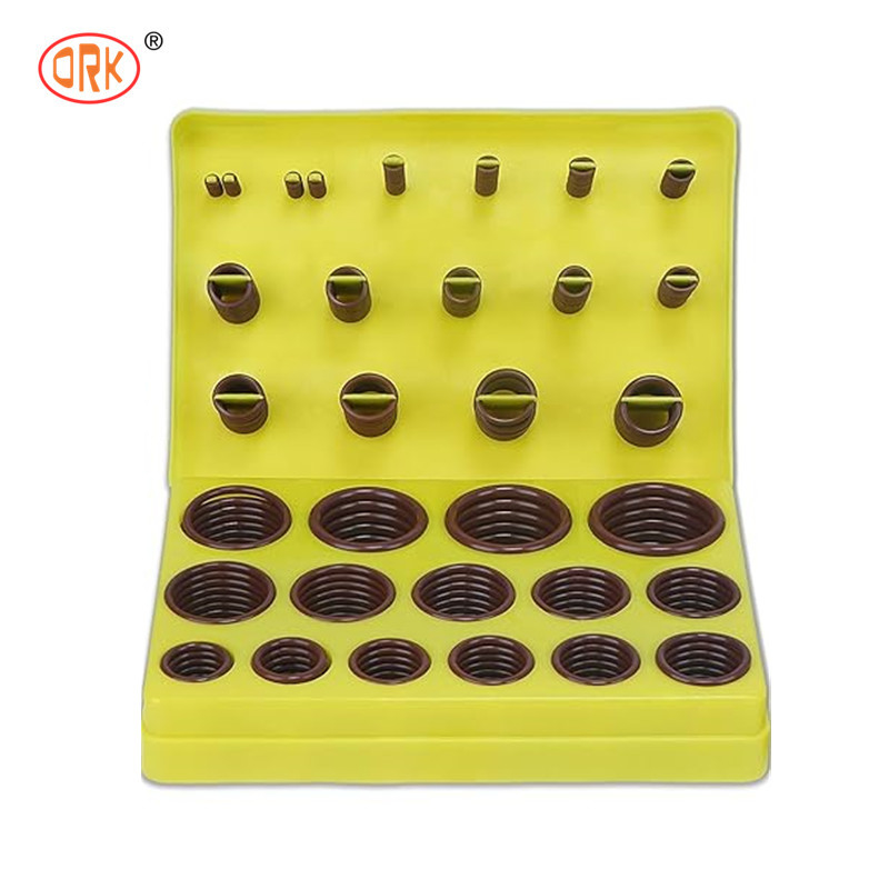 Alto Durável 386PCS FKM 75A Castanho Tubulação O Ring Kit para Reparação Automóvel torneira selos