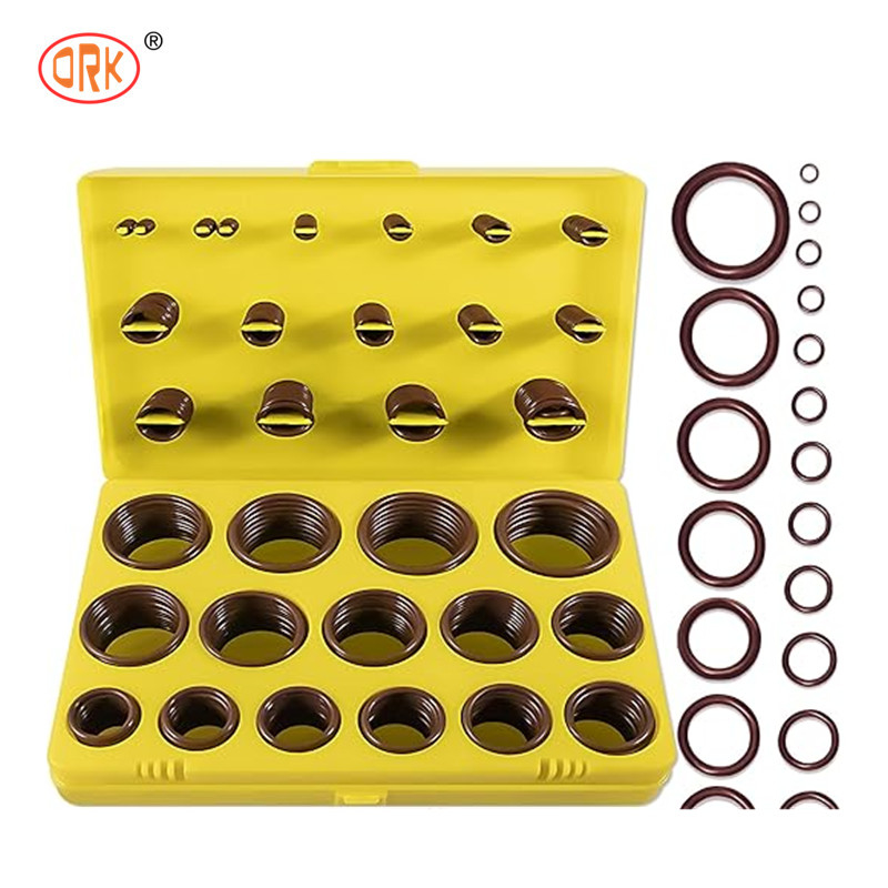 Alto Durável 386PCS FKM 75A Castanho Tubulação O Ring Kit para Reparação Automóvel torneira selos