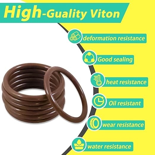 Alto Durável 386PCS FKM 75A Castanho Tubulação O Ring Kit para Reparação Automóvel torneira selos