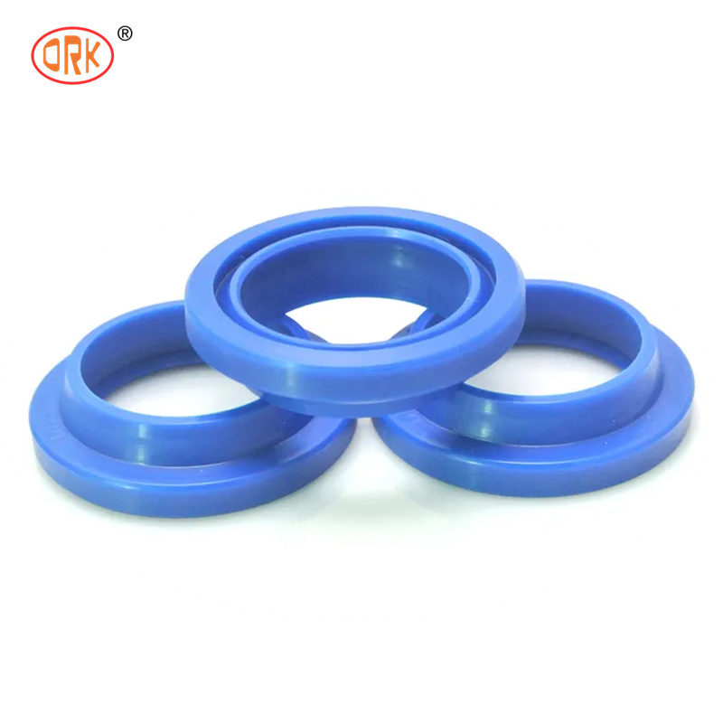 Selo de anel azul NBR U Cup para cilindros hidráulicos com excelente resistência à abrasão e boa resistência ao rebote