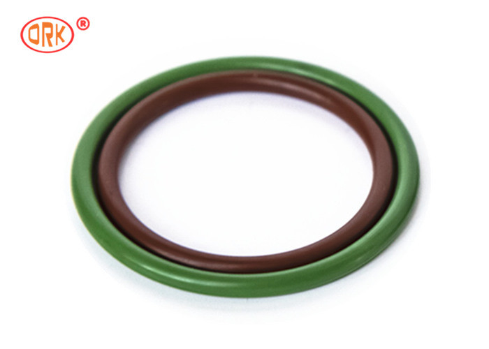 Anel-O preto FKM do verde métrico de Brown com o resistente aos ácidos para sistemas dos selos dos motores de aviões